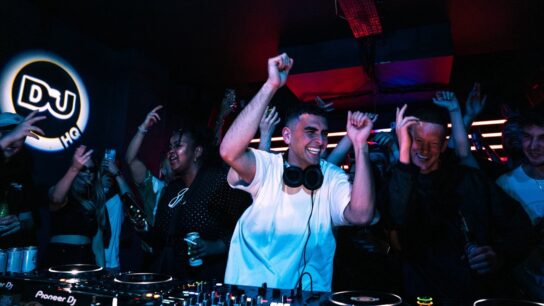 Sammy Virji at a DJ Mag event. Photo by Drew Eckheart